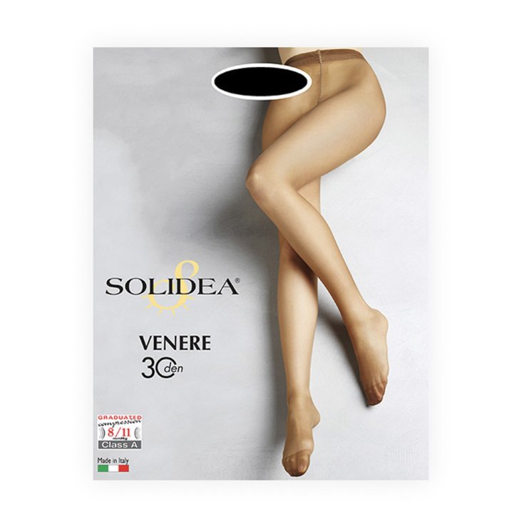 Venere Collant Tutto Nudo 30 Den Solidea® Colore Nero Taglia 3-ML 1 Paio