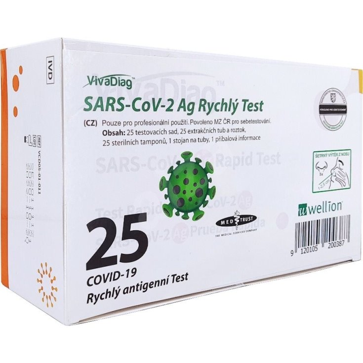 VivaDiag™ SARS-COV-2 Ag Rapid Test Wellion 25 Test