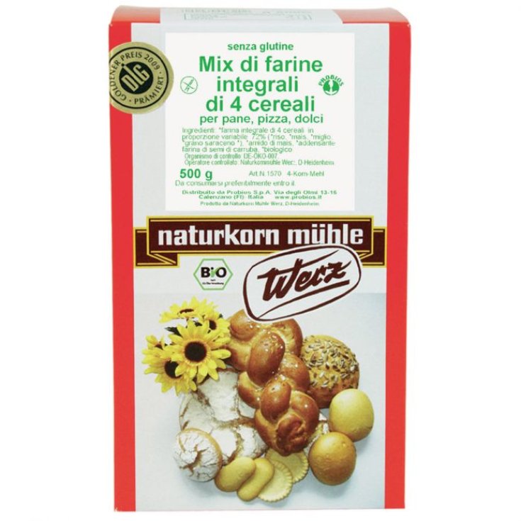 Werz Mix Farine Integrali 4 Cereali Probios 500g