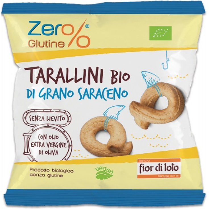 ZER% Glutine Tarallini Bio Di Grano Saraceno Fior Di Loto 30g