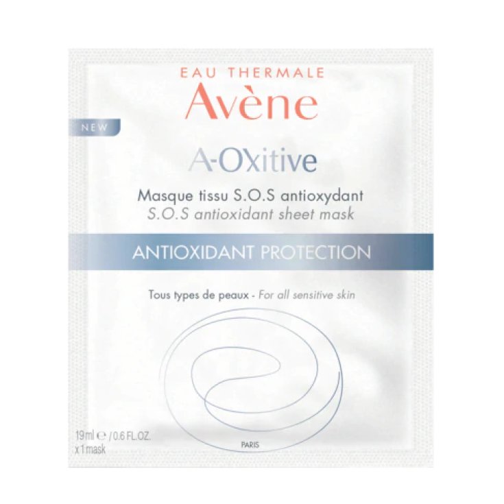 A-Oxitive Maschera In Tessuto SOS Antiossidante Avéne 18ml