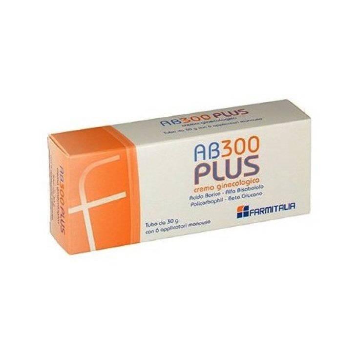 AB300 Plus Crema Ginecologica Farmitalia 30g + 6 Applicatori Monouso