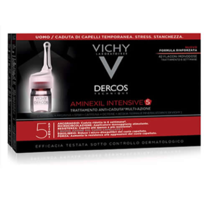 Aminexil Intensive 5 Uomo Dercos Vichy 12 Fiale