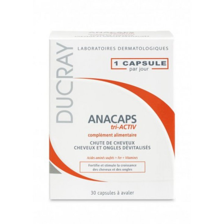 Ducray Anacaps Tri-Activ Integratore Alimentare 30 Capsule