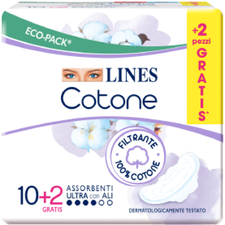 Assorbenti Ultra Giorno Con Ali Lines Cotone - Farmacia Loreto
