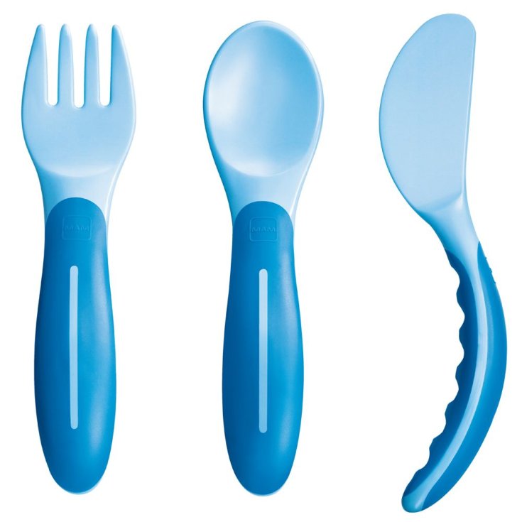 Baby's Cutlery Blue Mam 1 Set