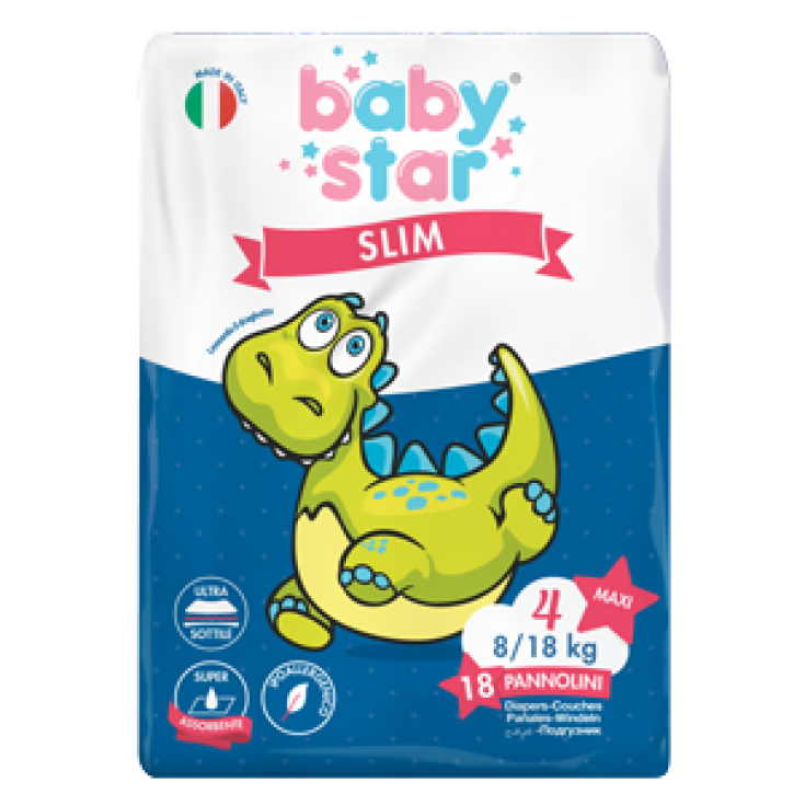 BabyStar Slim Taglia 4 (8-18kg) 18 Pannolini