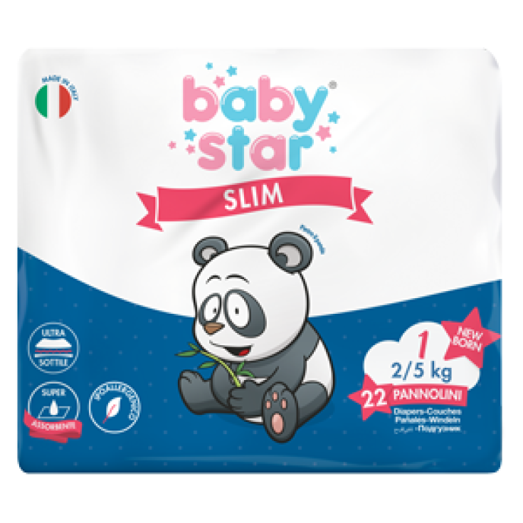 BabyStar Slim Taglia 1 (2-5Kg) 22 Pannolini