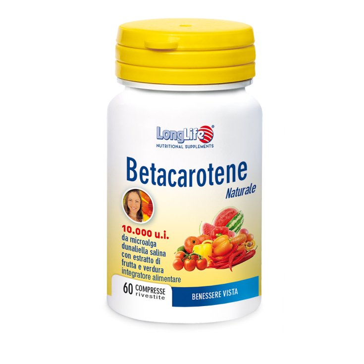 Betacarotene 10.000 u.i. LongLife 60 Compresse Rivestite