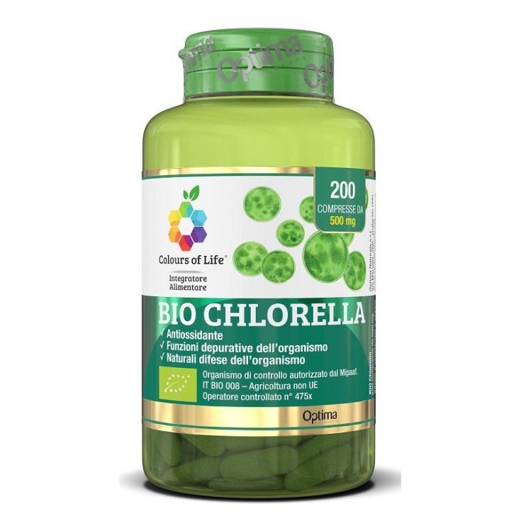 Bio Chlorella Colours of Life Optima 200 Compresse