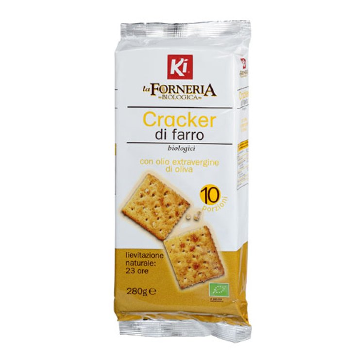 La Forneria Crackers Farro Con Olio Extravergine Biologico 280g