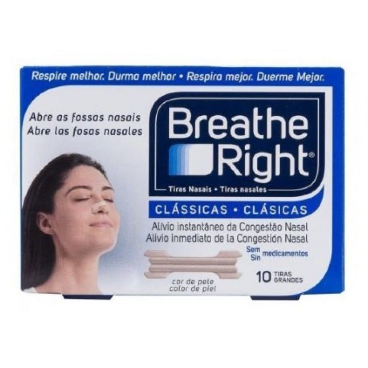 Breathe Right Classici 10 Cerottini Nasali 