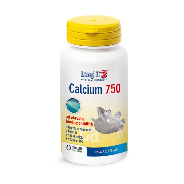 Calcium 750mg LongLife 60 Tavolette Rivestite