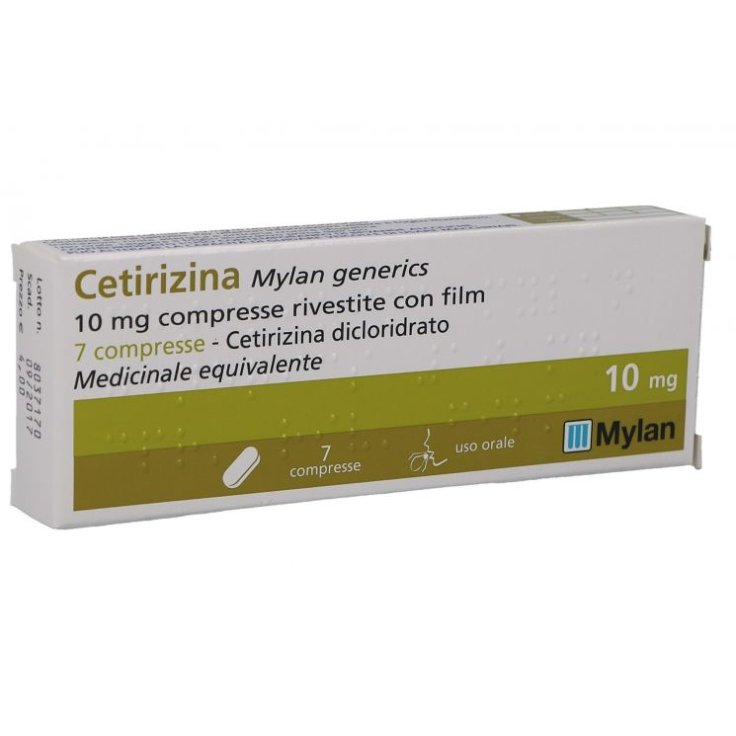 Cetirizina Mylan 10 mg 7 Compresse