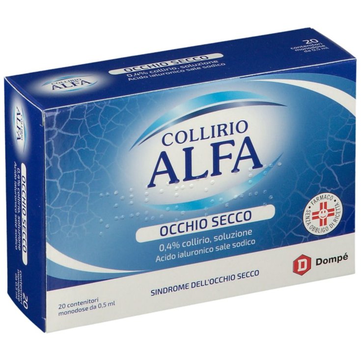 Collirio Alfa Occhio Secco Dompé 20 Monodose Da 0,5ml