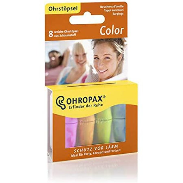 Color Ohropax 8 Tappi Auricolari