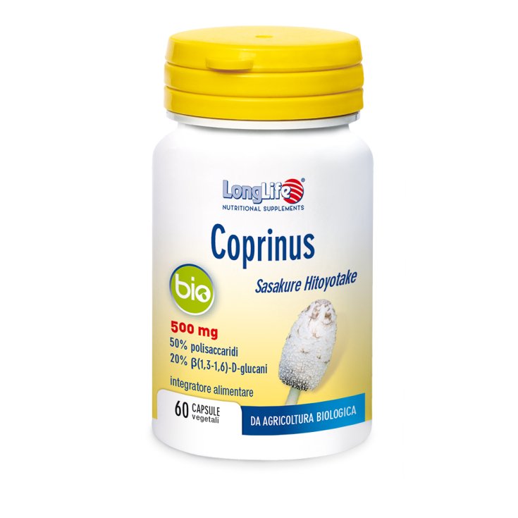 Coprinus Bio 500mg LongLife 60 Capsule Vegetali