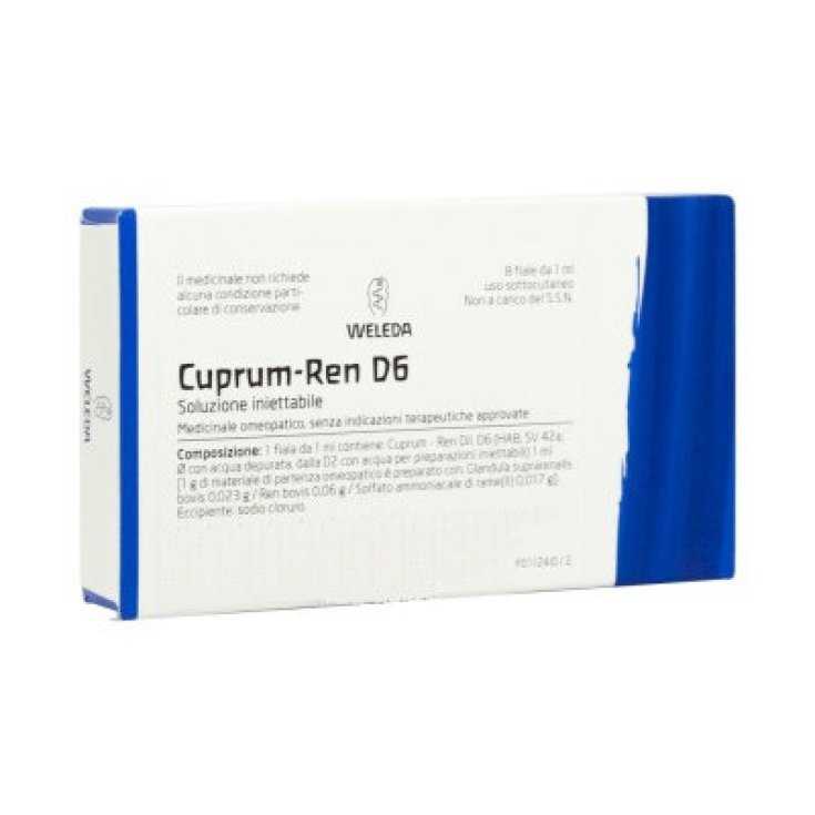 Cuprum-Ren D6 Weleda 8 Fiale Da 1ml