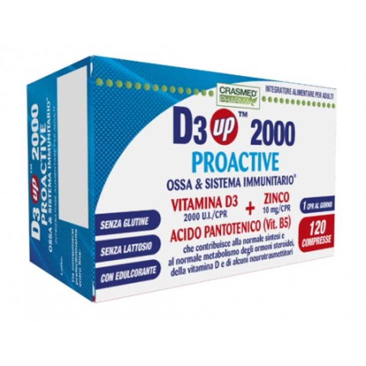 D3 Up 2000 Proactive Crasmed Pharma 120 Compresse