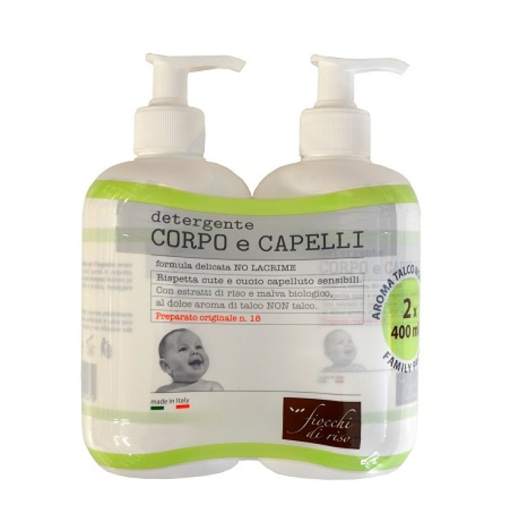 Detergente Corpo E Capelli Fiocchi Di Riso 2x400ml