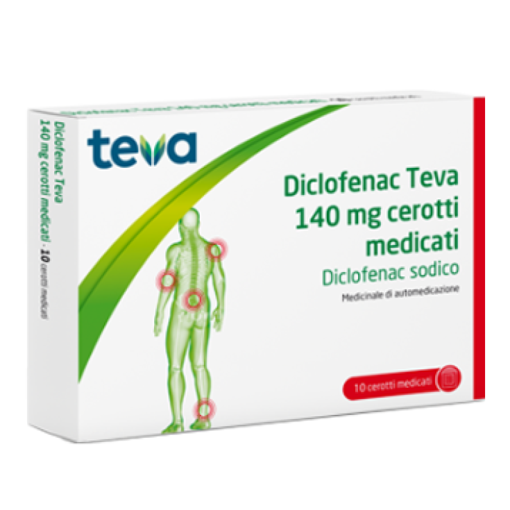 Diclofenac 140mg Teva 10 Cerotti Medicati 