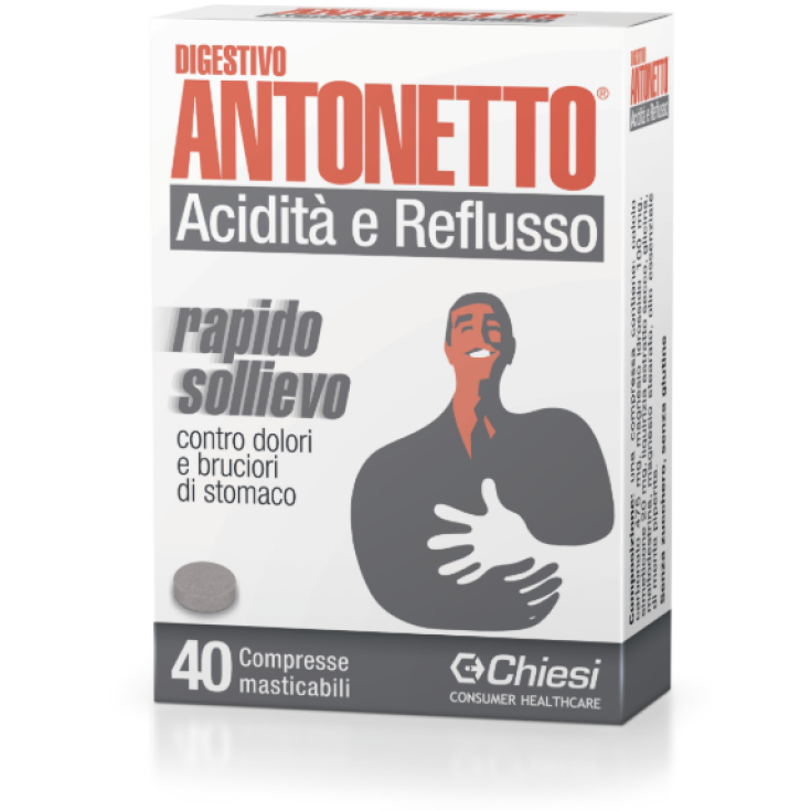 Digestivo Antonetto Chiesi 40 Compresse Masticabili