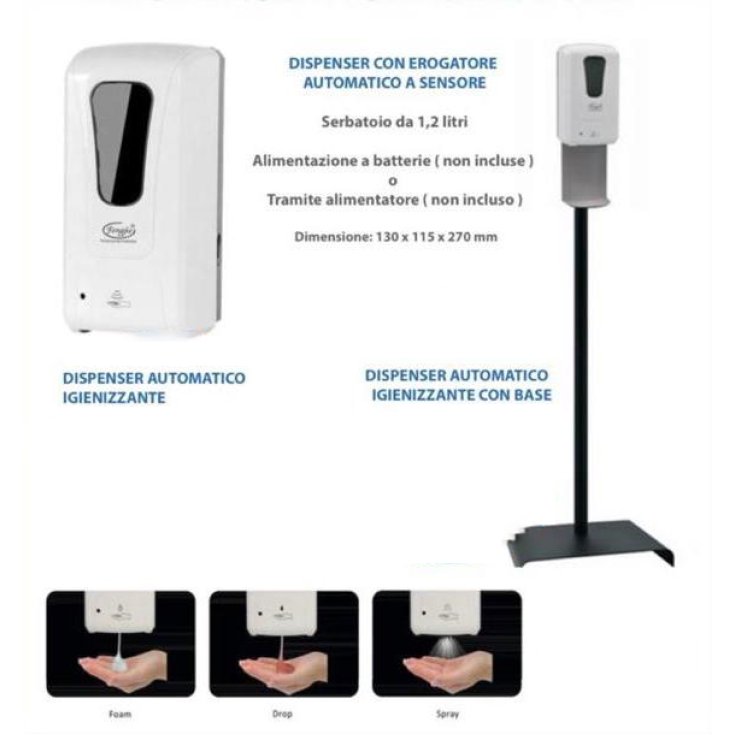 Dispenser Con Erogatore Automatico A Sensore