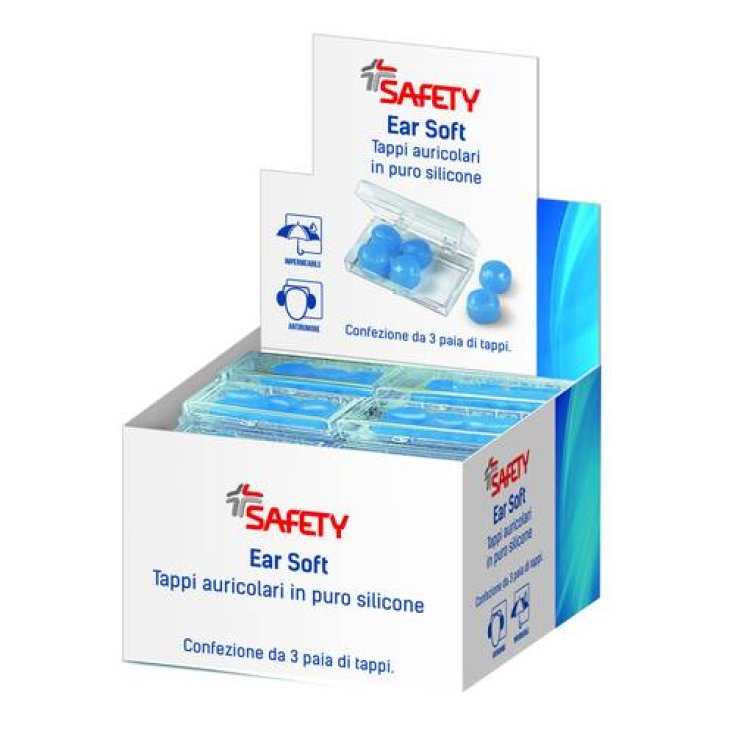 Ear Soft Safety 3 Paia Tappi Auricolari Silicone