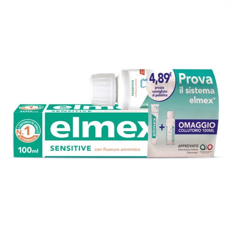 elmex® Sensitive Dentifricio + Omaggio Colluttorio 