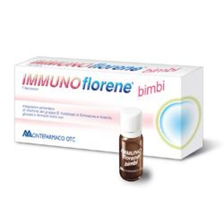 Montefarmaco Immunoflorene Bimbi Integratore Alimentare 8 Flaconcini