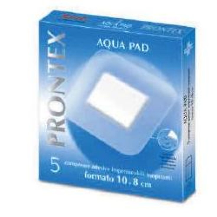 Safety Prontex Aqua Pad Garza Adesiva Impermeabile 10x8cm 5 Garze