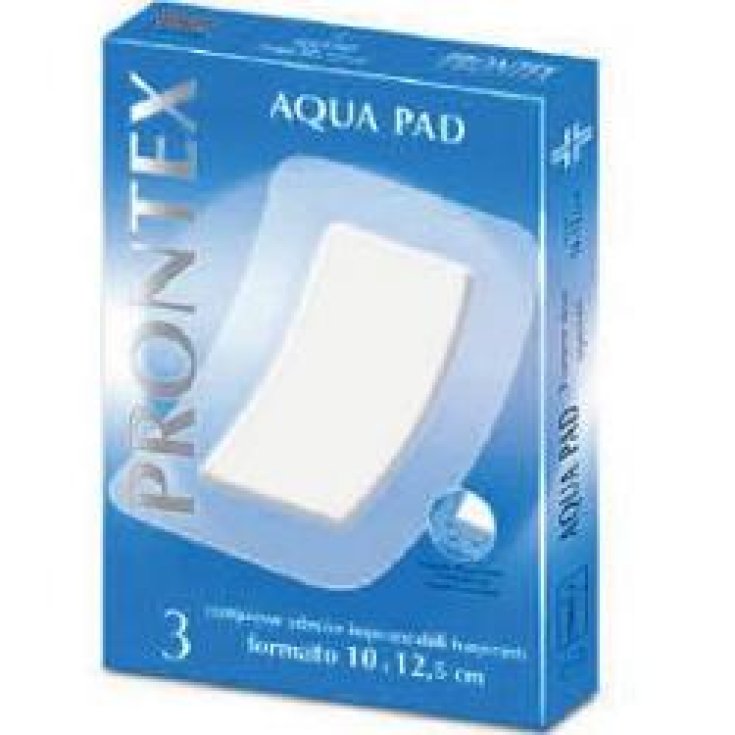 Safety Prontex Aqua Pad Garza Adesiva Impermeabile 10x12,5  3Garze