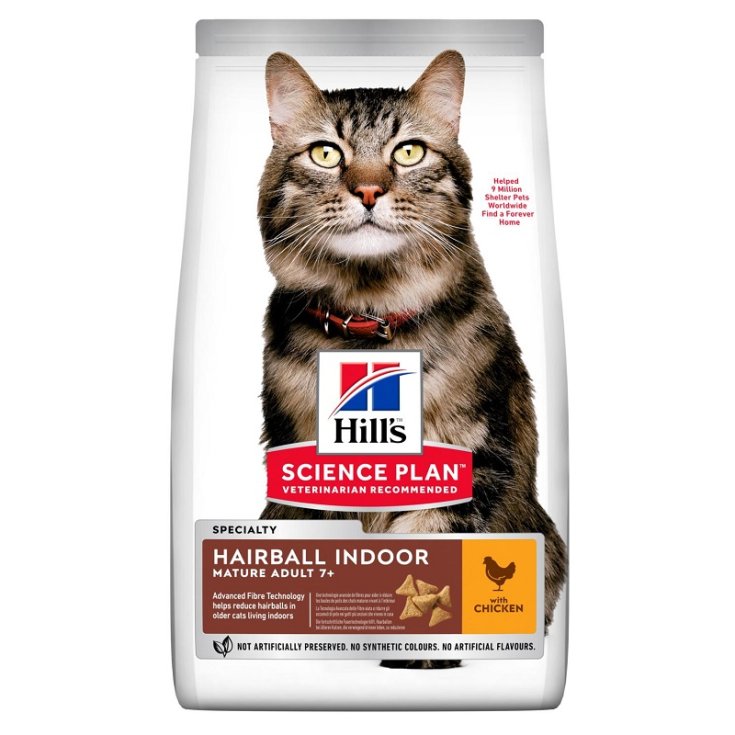 Science Plan Mature Adult 7+ Hairball & Indoor Control con Pollo - 1,50KG