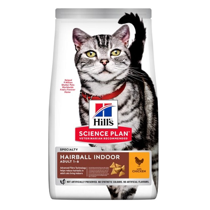 Science Plan Adult Hairball Indoor con Pollo - 1,50KG