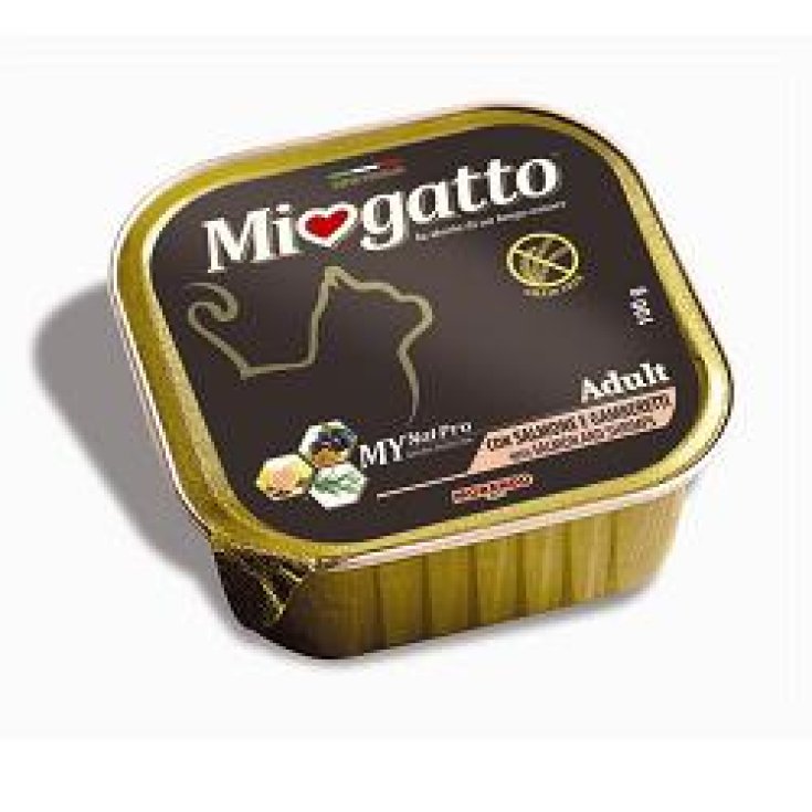 Morando Miogatto Adult Umido Patè Con Salmone E Gamberetti Monoporzione 100g