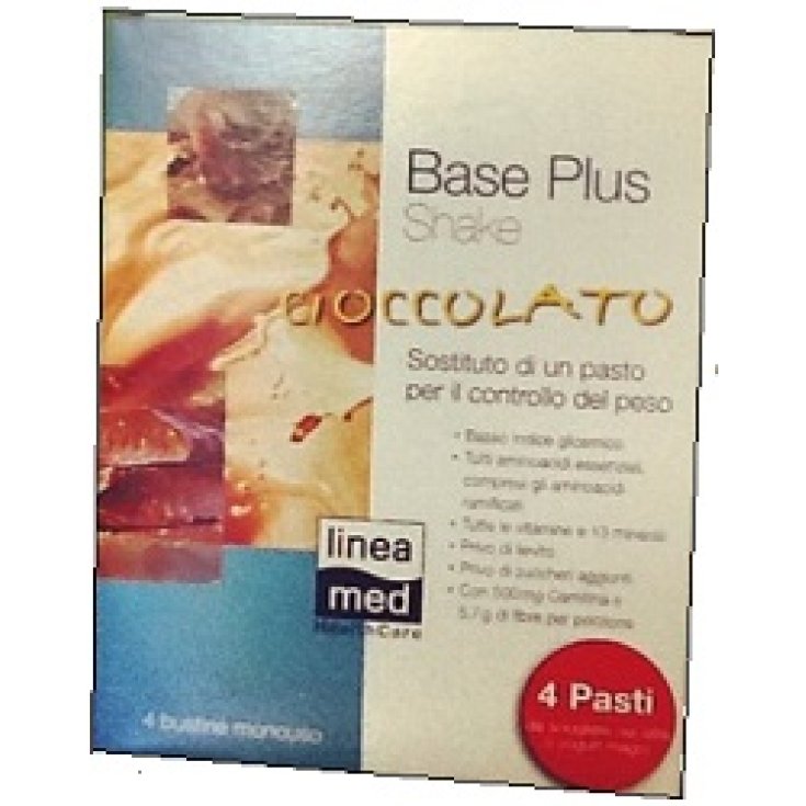 LineaMed Base Plus Shake Cioccolato 22g 4 Bustine Monodose