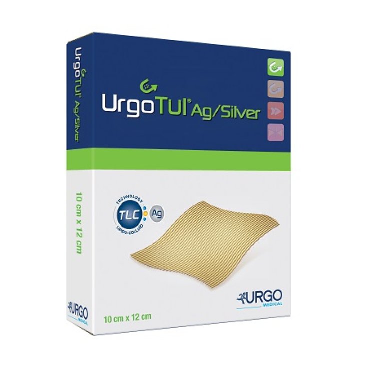 Urgo Medical Urgotul Ag/silver Medicazione Non Aderente 15x15cm 5 Pezzi