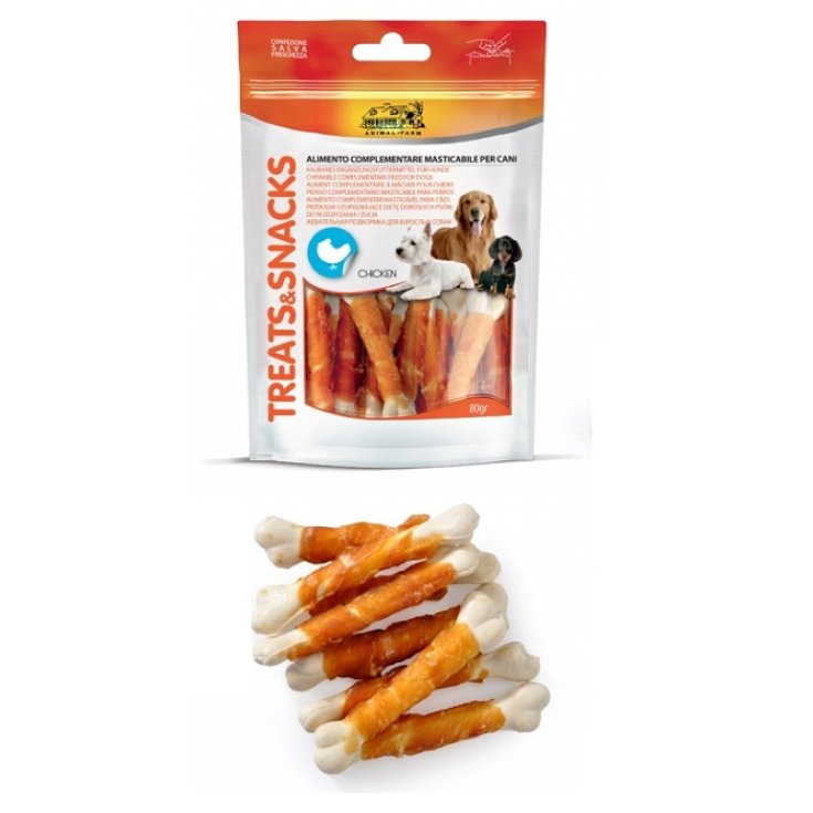 Treats Snacks Soft Pollo & Bones - 80GR