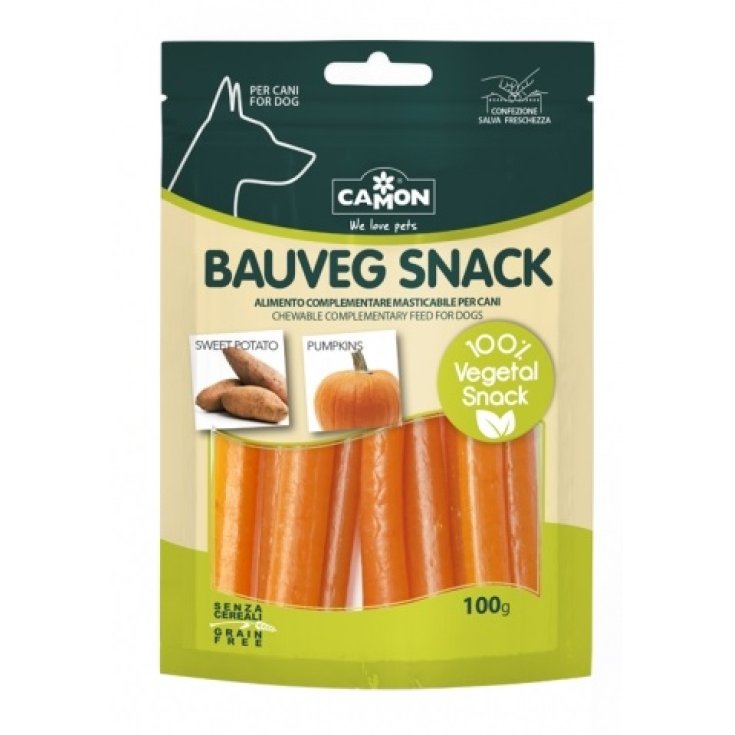 Bauveg Snack Vegetali Senza Cereali - 100GR - Patata Dolce e Zucca