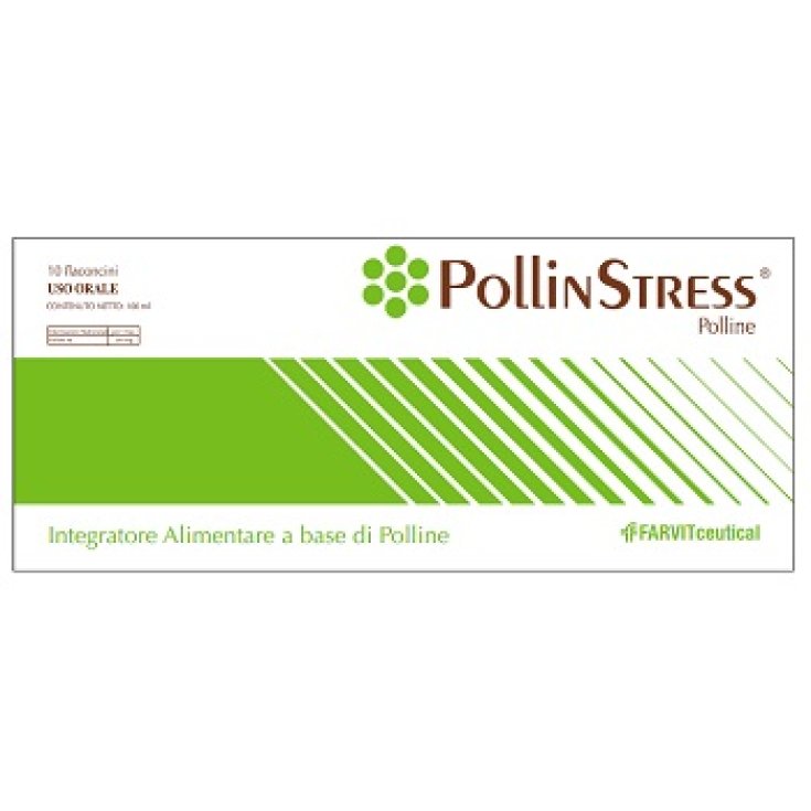 FarvitCeutical Pollin Stress Integratore Alimentare 10 Flaconcini Da 10ml
