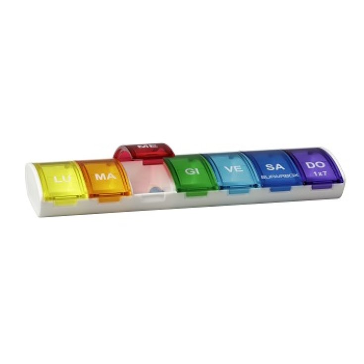 Anmed Supairbox Contenitore Porta Pillole 1x7 Colore Arcobaleno