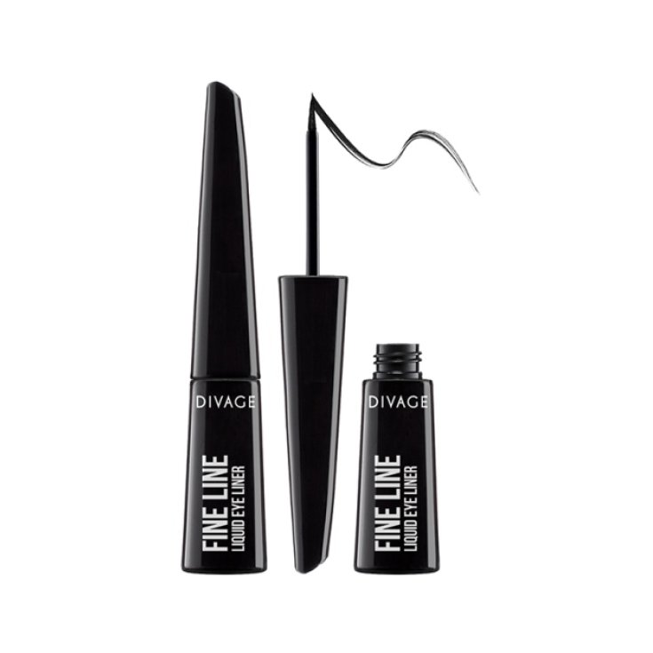 Divage Fine Line Eyeliner Liquido 5407 Pure Black