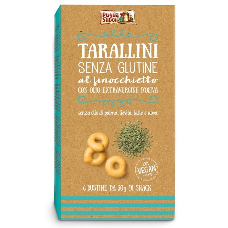 Puglia Sapori Tarallini Finocchietto Senza Glutine 6x30g