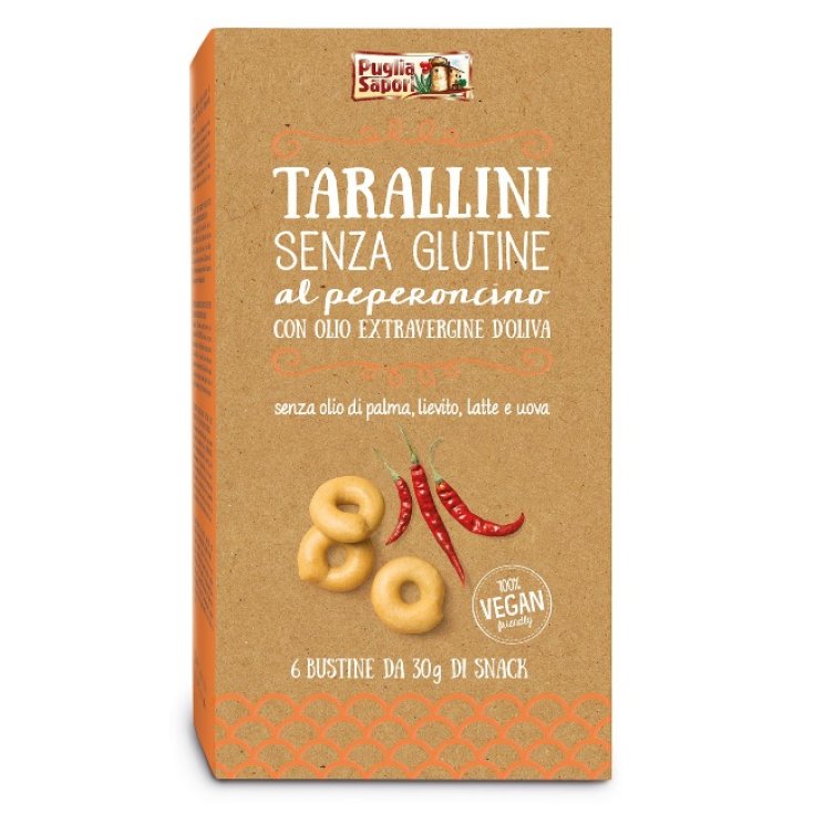 Puglia Sapori Tarallini Peperoncino Senza Glutine 6x30g