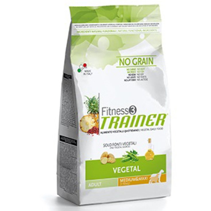 Nova Foods Fitness 3 Trainer Adult Medium Maxi Vegetal Cibo Secco per Cani 12,5kg