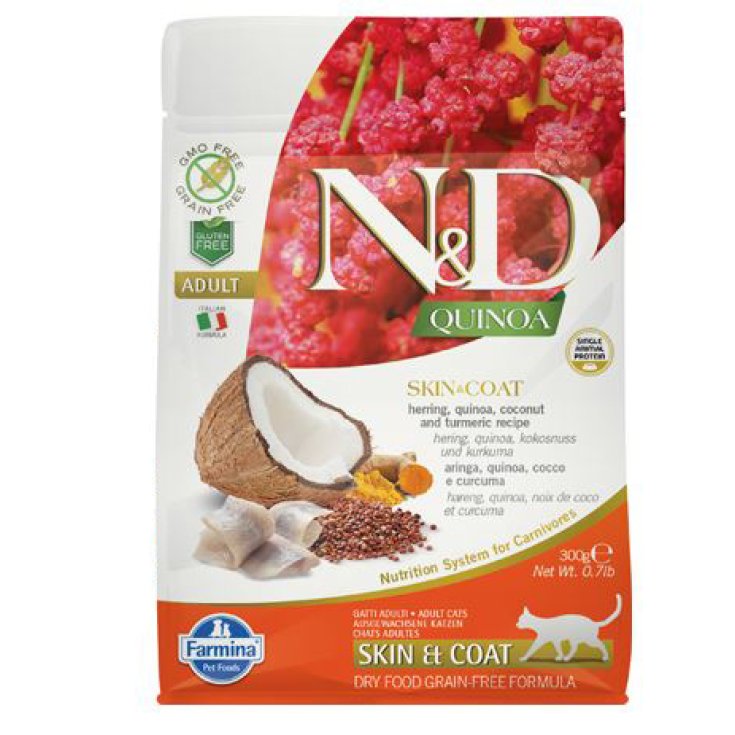 Natural & Delicious Quinoa Skin & Coat Aringa Grain Free - 300GR