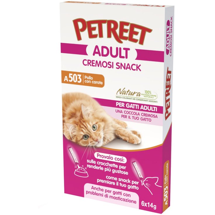 Natura Cremosi Snack Pollo con Carote - 6 Snack da 14GR