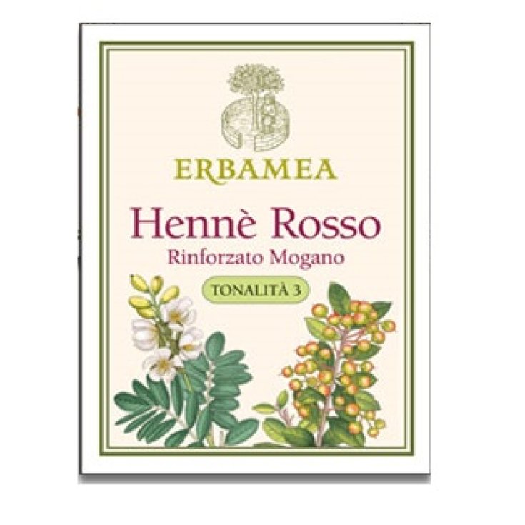 Erbamea Henn&egrave; Rosso Rinforzato Mogano, 100 g