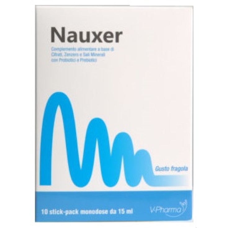 V-Pharma Nauxer Integratore Alimentare 10 Stick Pack 15ml