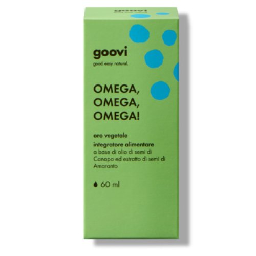 Goovi Omega, Omega, Omega! Oro Vegetale Integratore Alimentare 60ml